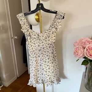 Reformation blue floral dress